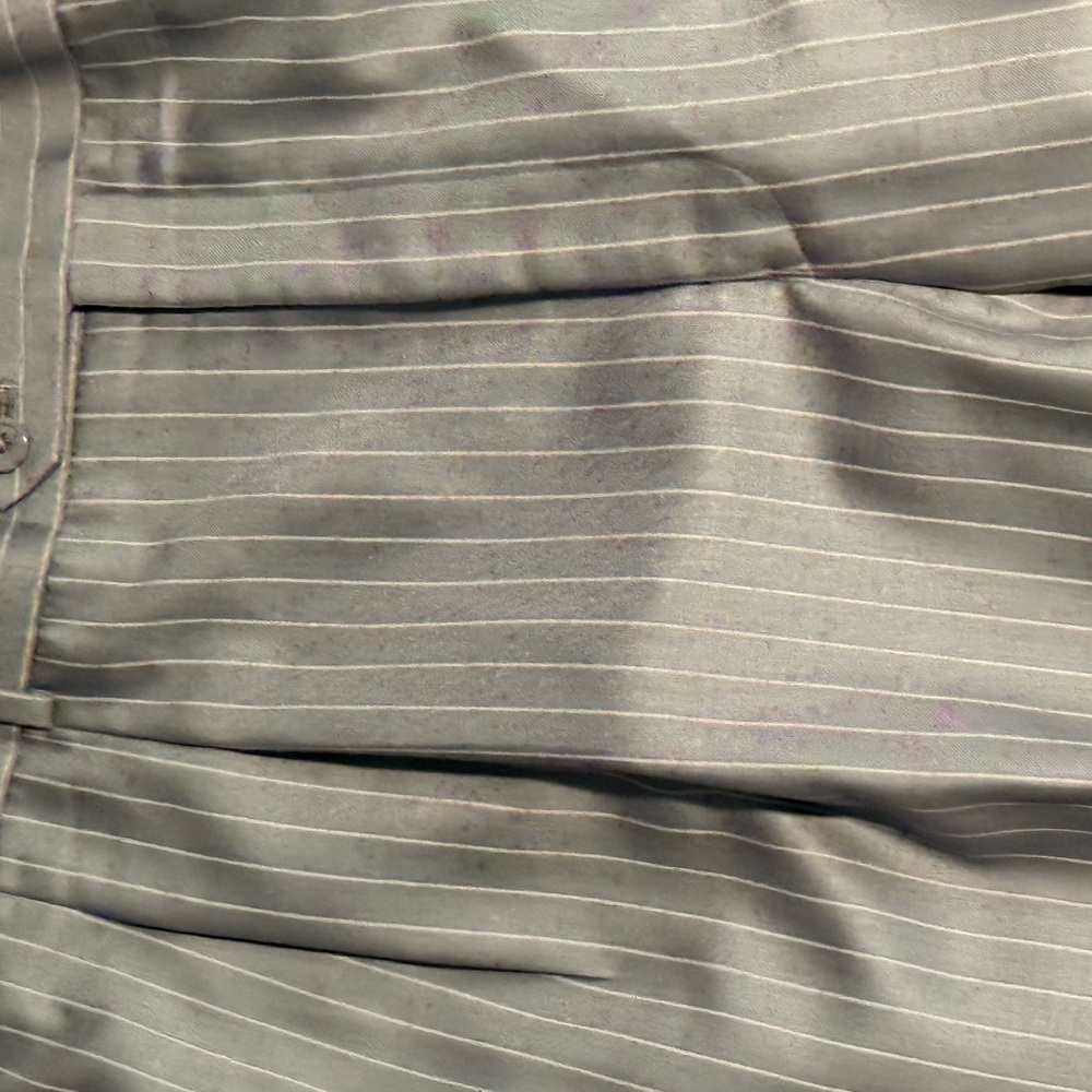 PRE-OWNED FLORENZI Men's Gray 3-BUTTON Pinstripe Blazer/Pants - Picture 12 of 16